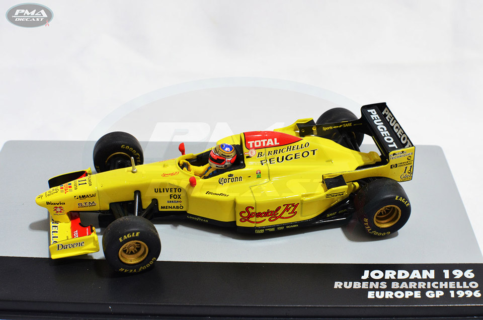 RUBENS BARRICHELLO 1996 JORDAN 196 1:43